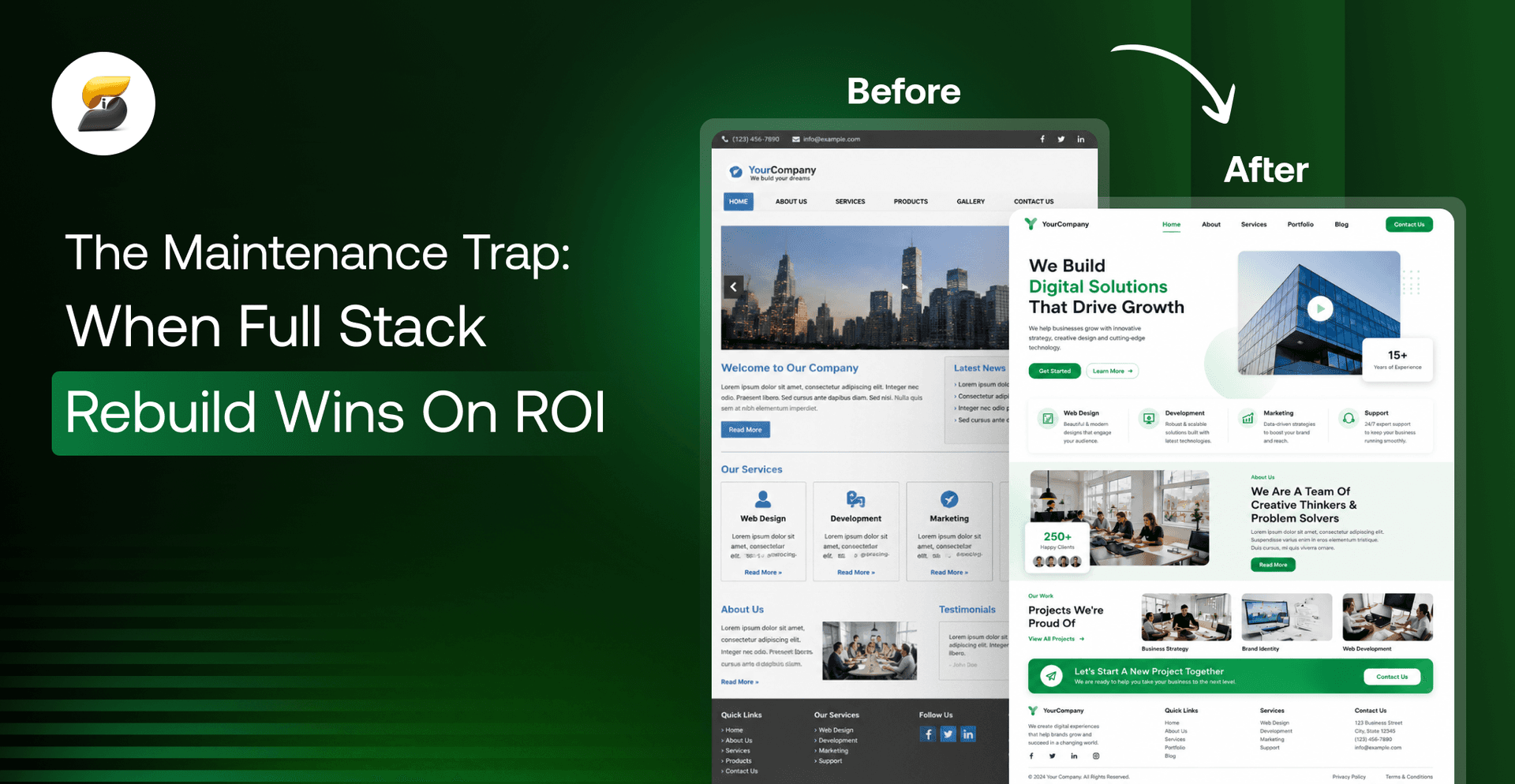 Full Stack Rebuild ROI Calculation for Legacy Web Apps